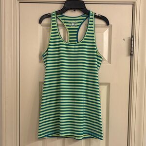 Brooks Vibrant Striped Racerback Tank Top